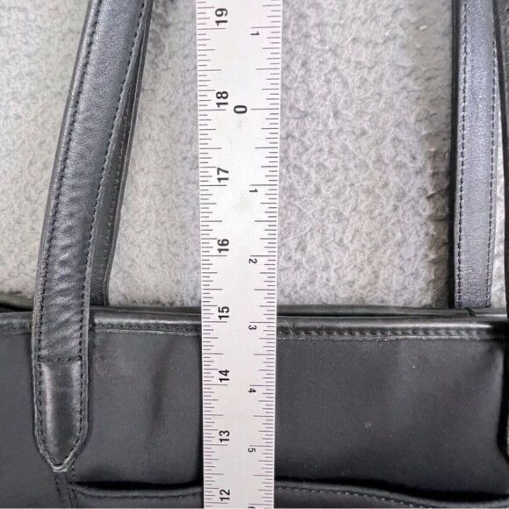 COACH A9N 6217 NEW YORK MEDIUM BAG BLACK NEOPRENE AND LEATHER - Picture 9 of 10
